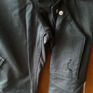 Jordan Black Embroidered Jumpman Sleeve Jacket